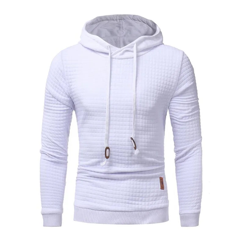 Hoodies Men 2021 Long Sleeve Casual Pullover Hooded Sweatshirt Mens White Hoodie Tracksuit Sweat Coat Sportswear Plus Size S-3XL