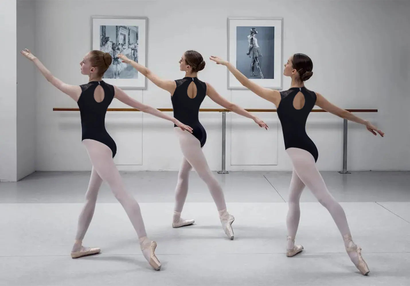 Women's Dance Leotard Front Lace Tank Ballet  Mock Neck Dancewear Water-drop Hollow Back