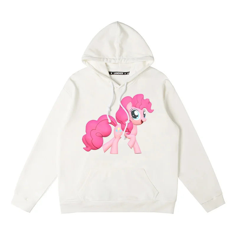 Hooded Sweater My Little Pony Clothes Casual Pinkamena Diane Pie Loose 2024 Comfortable Anime Hoodie Multi-color Cartoon