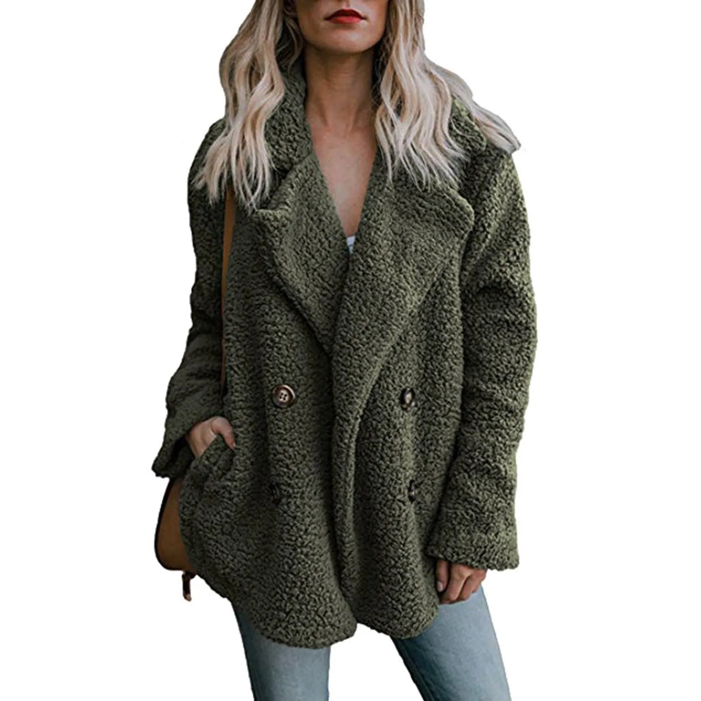 Women'S Casual Jacket Winter Warm Outwear Ladies Coat Overcoat Outercoat Abrigos Mujer Invierno Chamarras Para Mujer пальто 2024