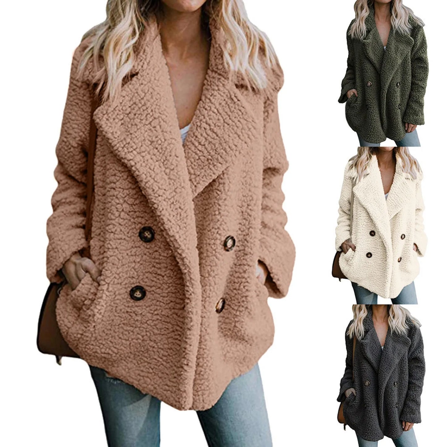 Women'S Casual Jacket Winter Warm Outwear Ladies Coat Overcoat Outercoat Abrigos Mujer Invierno Chamarras Para Mujer пальто 2024