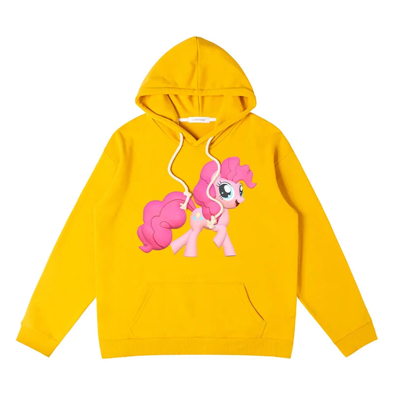 Hooded Sweater My Little Pony Clothes Casual Pinkamena Diane Pie Loose 2024 Comfortable Anime Hoodie Multi-color Cartoon