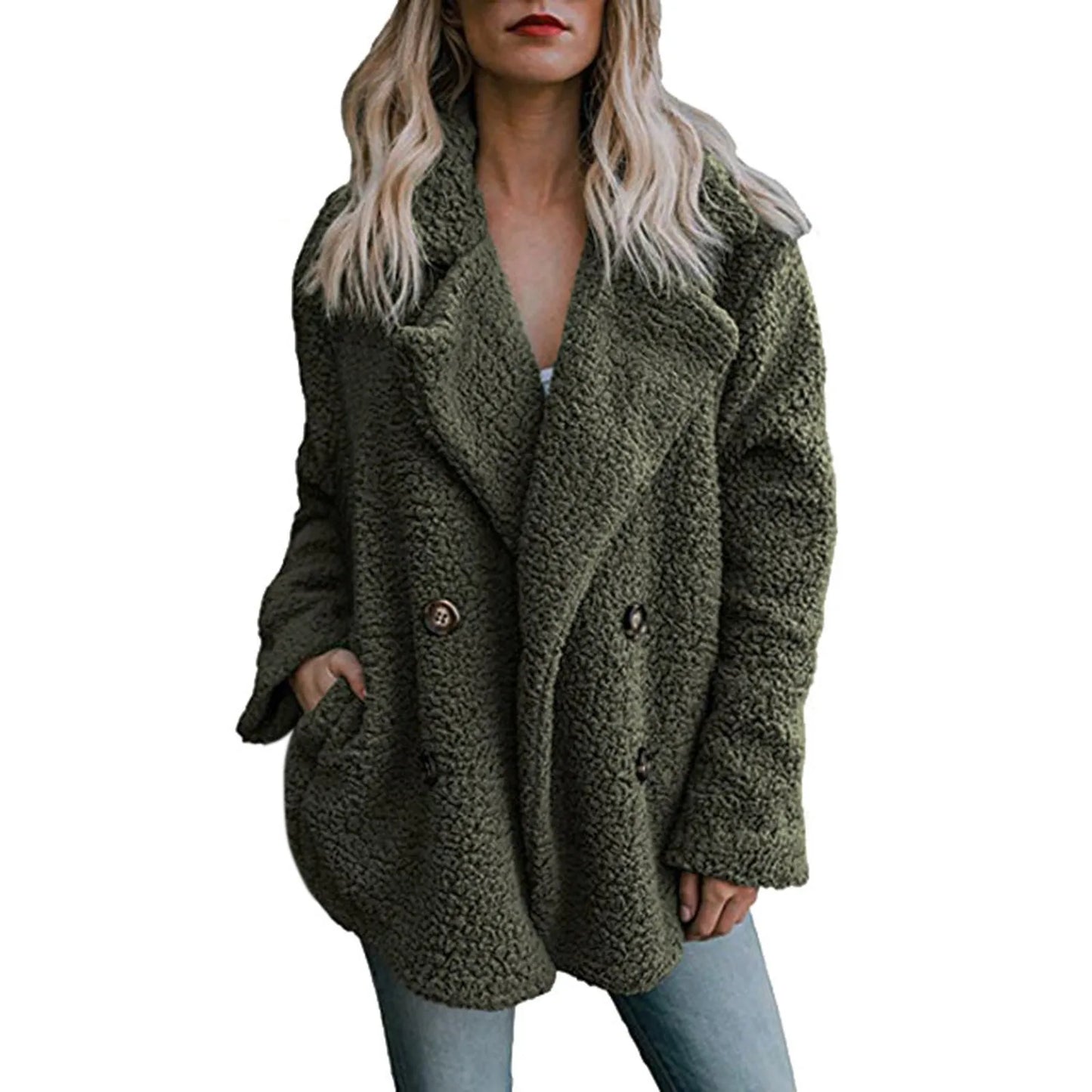 Women'S Casual Jacket Winter Warm Outwear Ladies Coat Overcoat Outercoat Abrigos Mujer Invierno Chamarras Para Mujer пальто 2024
