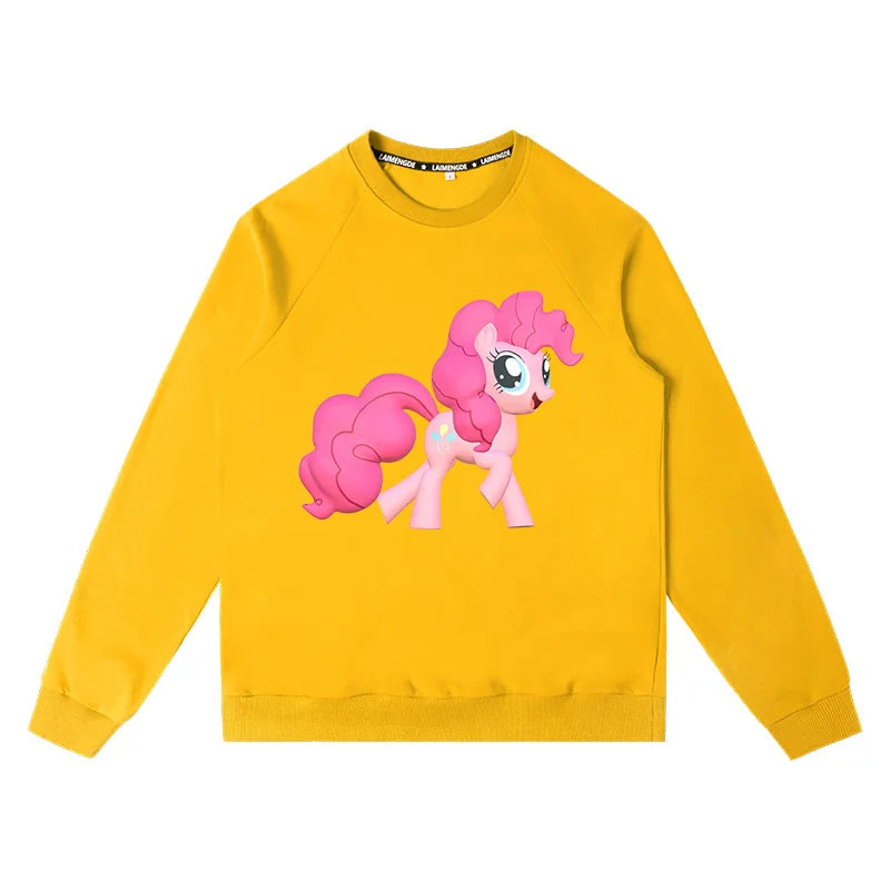 Hooded Sweater My Little Pony Clothes Casual Pinkamena Diane Pie Loose 2024 Comfortable Anime Hoodie Multi-color Cartoon