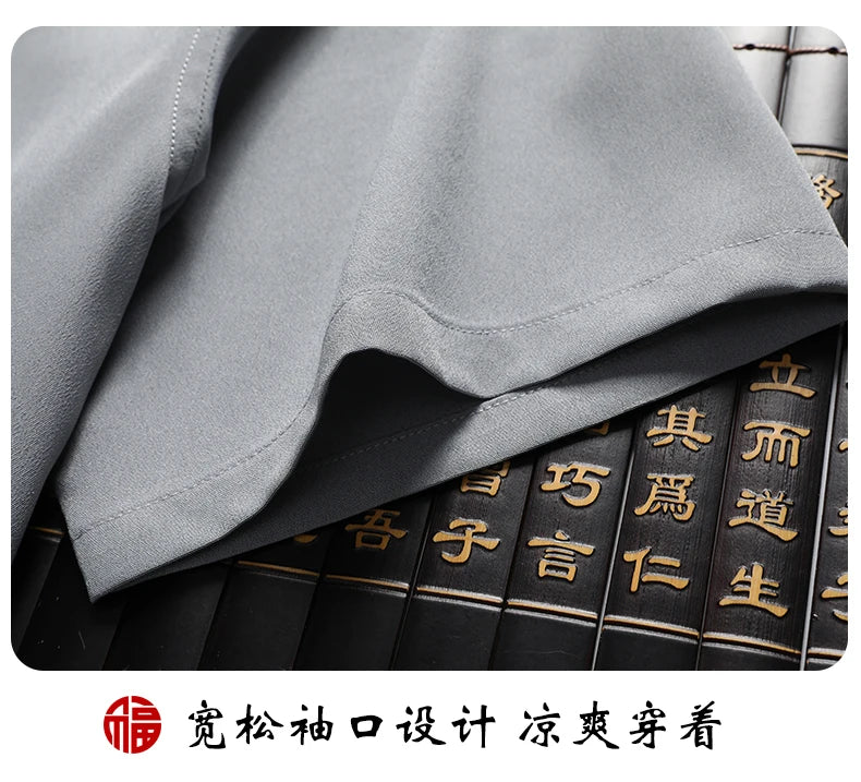 Men's sets (Shirt + trousers) 2025 summer new style men fashion shirt short sleeve shirt High quality shirts male Two Piece